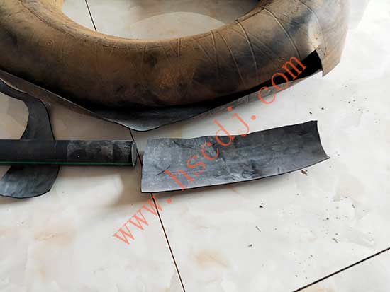 喉箍規格太大了用廢舊內胎墊底